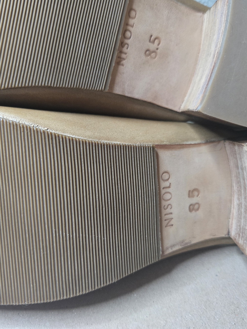Nisolo All Day Womens Tan Leather Block Heel Mules Sz 8.5 New Flawed Ret $170 - Picture 11 of 12